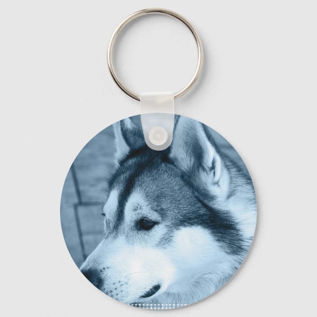 Llavero Keychain de Alaskan Malamute (Anverso)