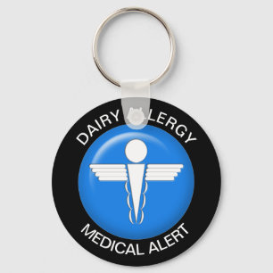 Llavero Keychain de alergia láctea