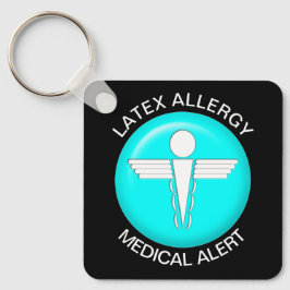 Llavero Keychain de Alerta Médica de Alergia Latex
