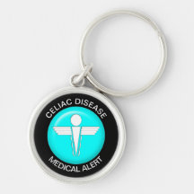 Keychain de Alerta Médica para Enfermedades Celiác