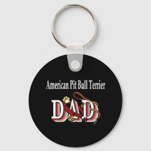 Llavero Keychain de American Pit Bull Terrire Dad