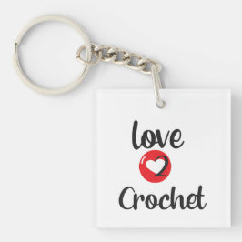 Llavero Keychain de Amor 2 Crochet