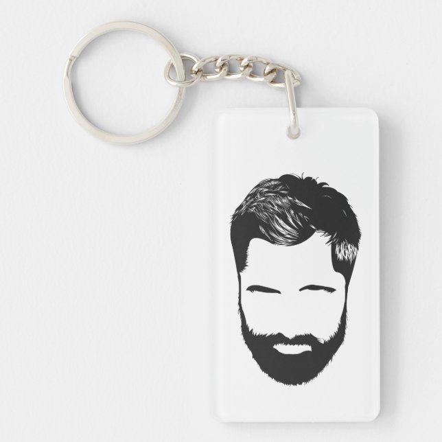 Llavero Keychain de amor a la barba (Frente)