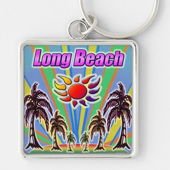 Llavero Keychain de amor de verano de Long Beach (Frente)