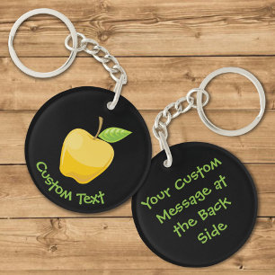 Llavero Keychain de Apple amarillo