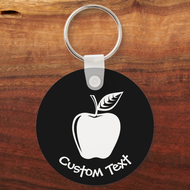 Llavero Keychain de Apple blanco (Anverso)