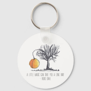 Llavero Keychain de árbol de gallo gigante dibujado a mano