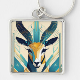 Llavero Keychain de Art Deco Gazelle
