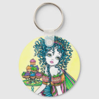 Keychain de arte de pastelitos para la copa de had