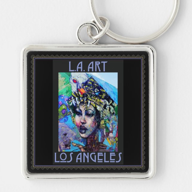 Llavero Keychain de arte LA (Frente)
