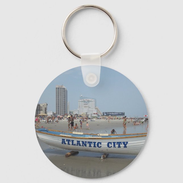 Llavero Keychain de Atlantic City Beach (Anverso)