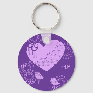 Llavero Keychain de Aves de Amor