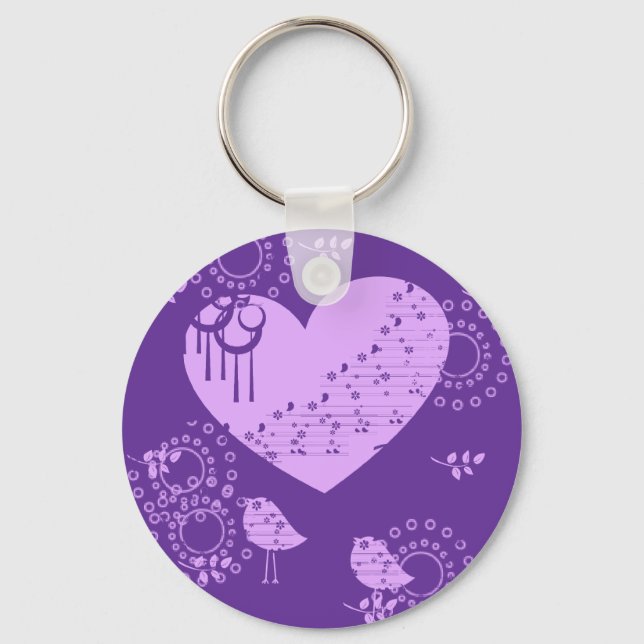 Llavero Keychain de Aves de Amor (Anverso)