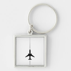 Llavero Keychain de aviación minimalista