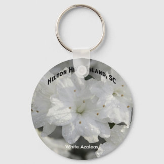 Llavero Keychain de Azaleas Blancas
