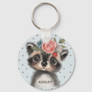 Llavero Keychain de Baby Racoon
