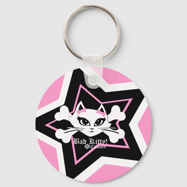 Llavero Keychain de Bad Kitty Catoure Star (Anverso)