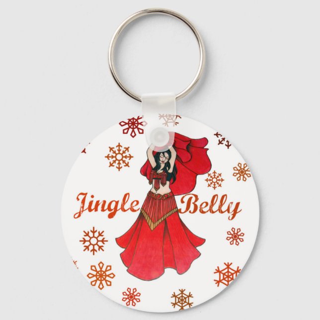Llavero Keychain de bailarina de jingle Belly (Anverso)