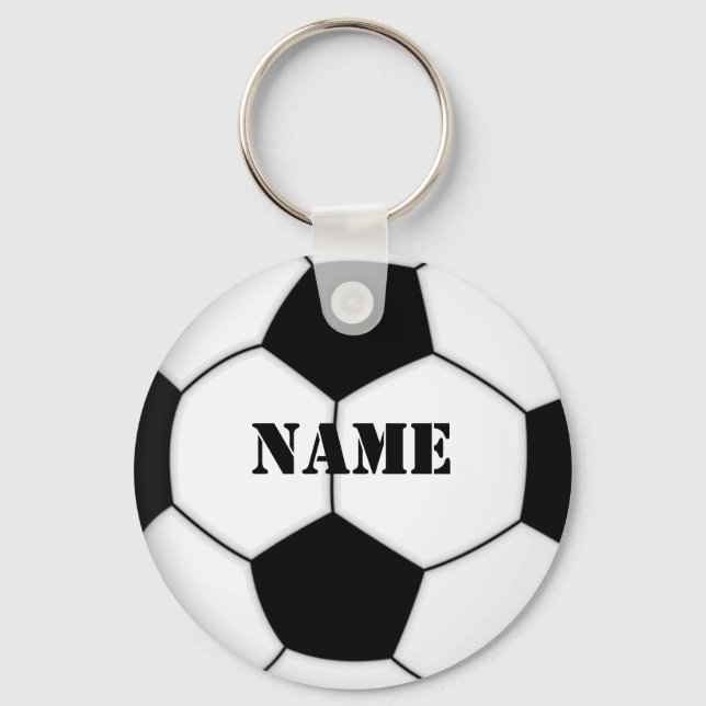 Llavero KEYCHAIN DE BALL DE FÚTBOL personalizable con nomb (Anverso)