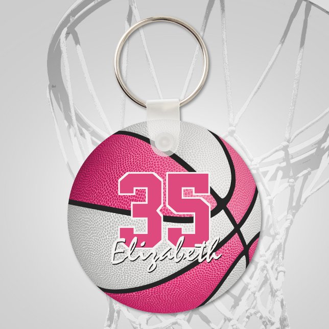 Llavero keychain de baloncesto personalizado de color blan (Subido por el creador)