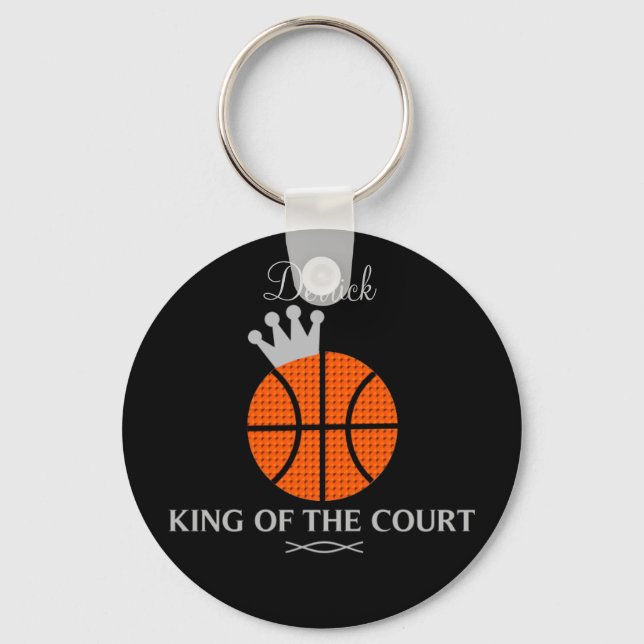 Llavero Keychain de Baloncesto Rey de la Corte (Anverso)