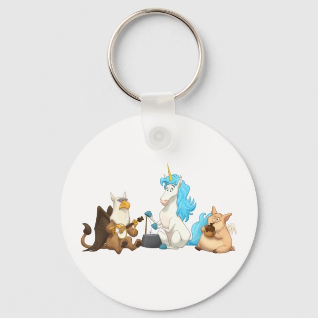Llavero Keychain de banda de salg mitológica (Anverso)