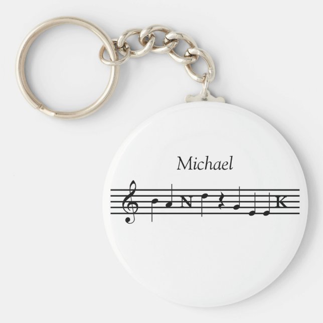 Llavero Keychain de banda geek personalizada (Frente)