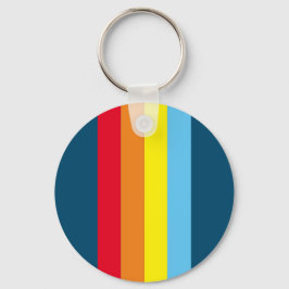 Llavero Keychain de bandas retro (Navy Blue Multi)
