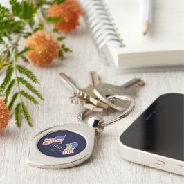 Llavero Keychain de Bandera Americana