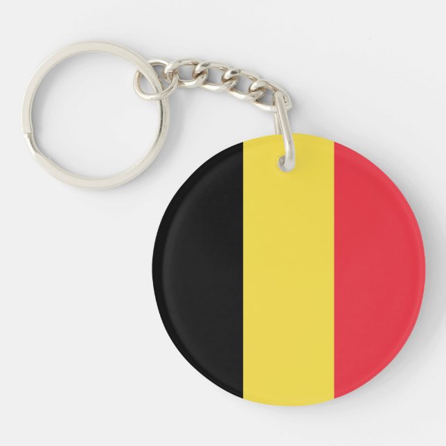 Llavero Keychain de Bandera Belga Patriótica (Frente)