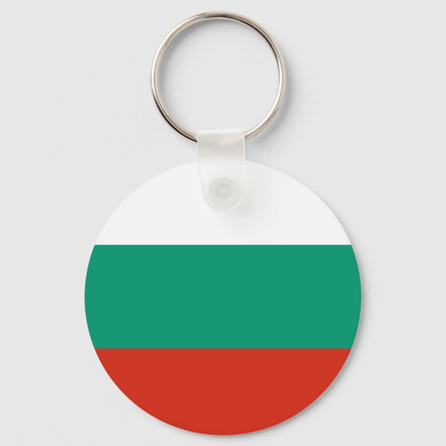 Llavero Keychain de bandera búlgara patriótica (Anverso)