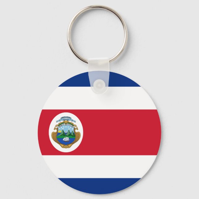 Llavero Keychain de bandera de Costa Rica (Anverso)