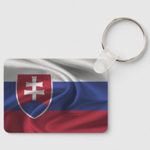 Llavero Keychain de bandera de Eslovaquia