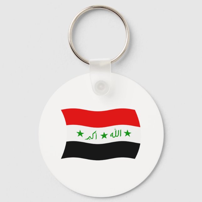 Llavero Keychain de Bandera de Iraq (Anverso)
