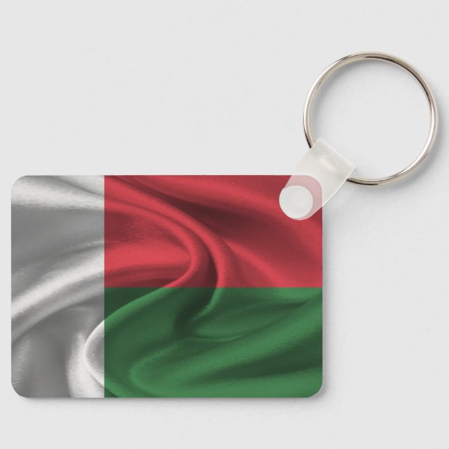 Llavero Keychain de bandera de Madagascar (Anverso)