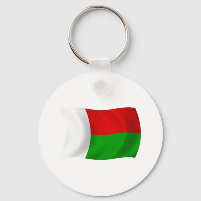 Llavero Keychain de bandera de Madagascar (Anverso)