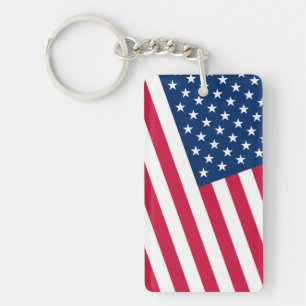 Llavero Keychain de Bandera Patriótica Americana