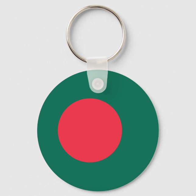 Llavero Keychain de Bandera Patriótica de Bangladesh (Anverso)