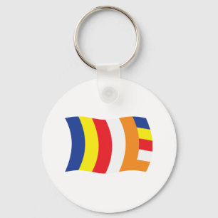 Llavero Keychain de Bandera Religiosa Budista