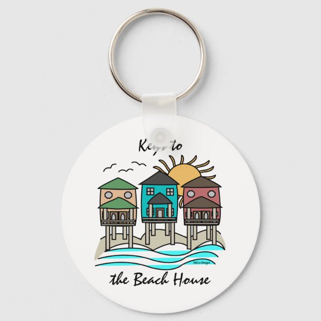 Llavero Keychain de Beach Houses (Anverso)