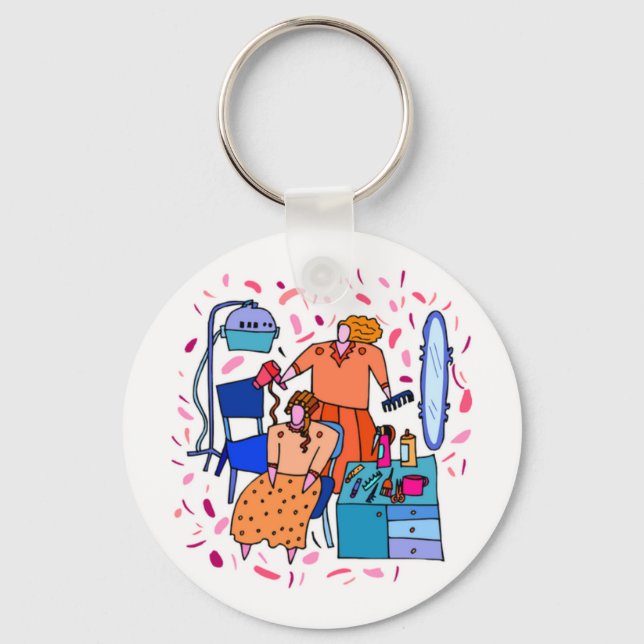Llavero Keychain de Beautician (Anverso)
