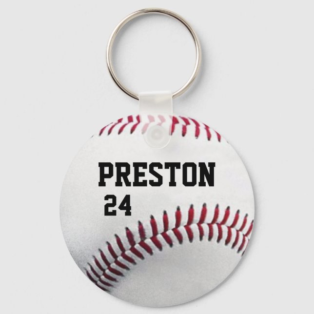 Llavero Keychain de béisbol personalizado (Anverso)