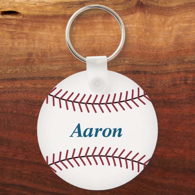 Llavero Keychain de béisbol personalizado (Anverso)