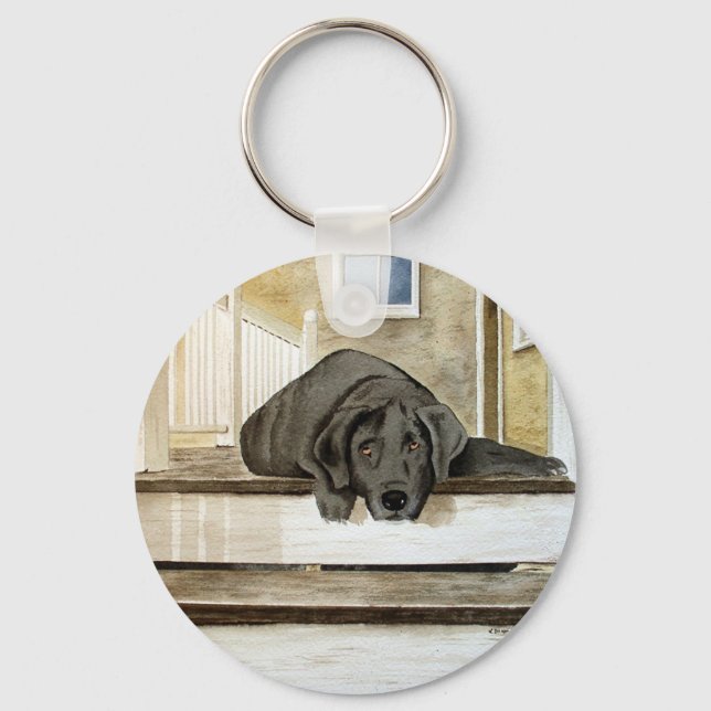 Llavero Keychain de Black Lab (Anverso)
