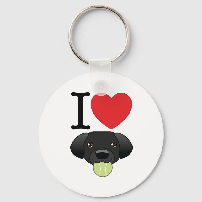 Llavero Keychain de Black Lab (Anverso)