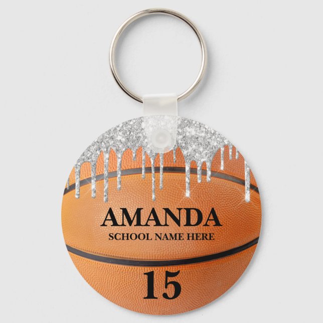 Llavero Keychain de Bling Drip Basketball (Anverso)