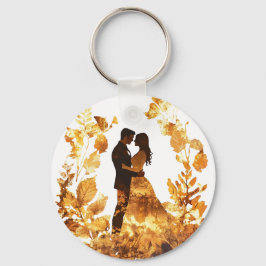 Llavero Keychain de Boda de otoño rústico