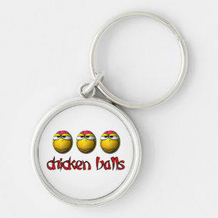 Llavero Keychain de bolas de pollo