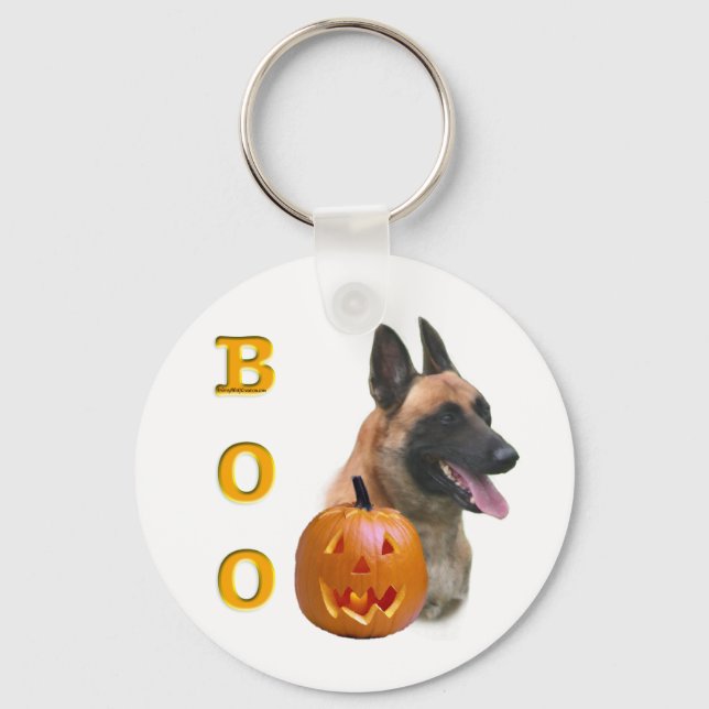 Llavero Keychain de Boo de Malinois de Bélgica (Anverso)