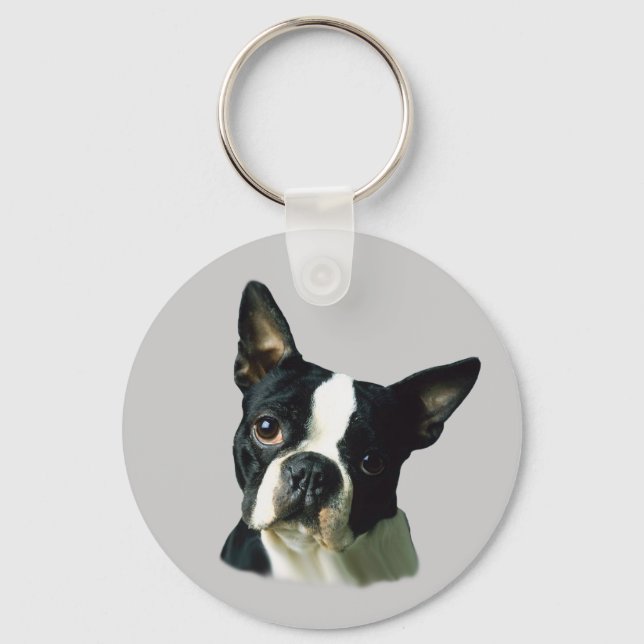Llavero Keychain de Boston Terrier (Anverso)